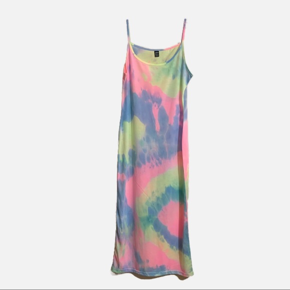 Brand new Shein Pastel Tie-Dye Sundress. Size Medium - Picture 2 of 9